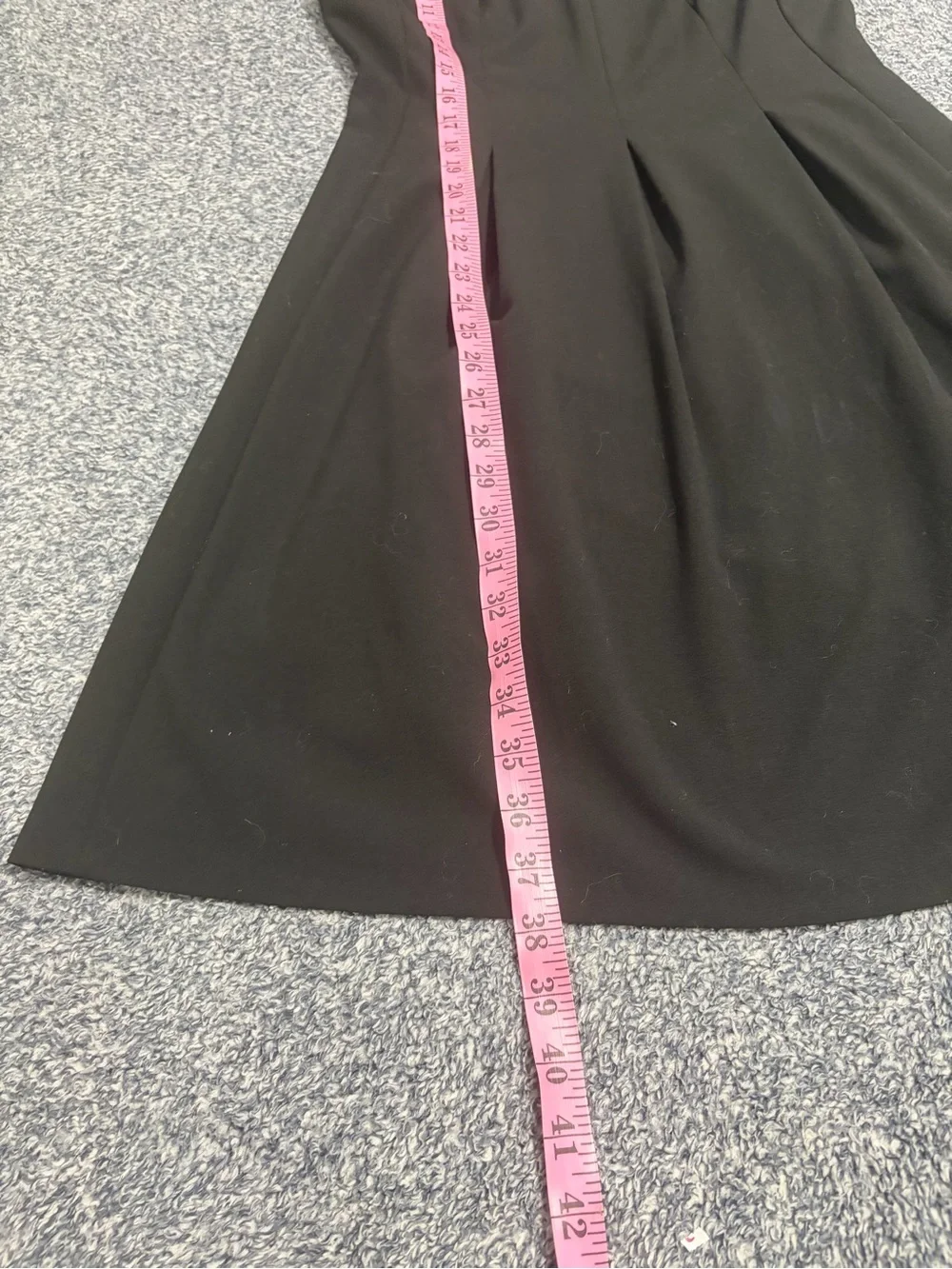 AGB Black Midi Dress with Beaded Shoulder Accents
